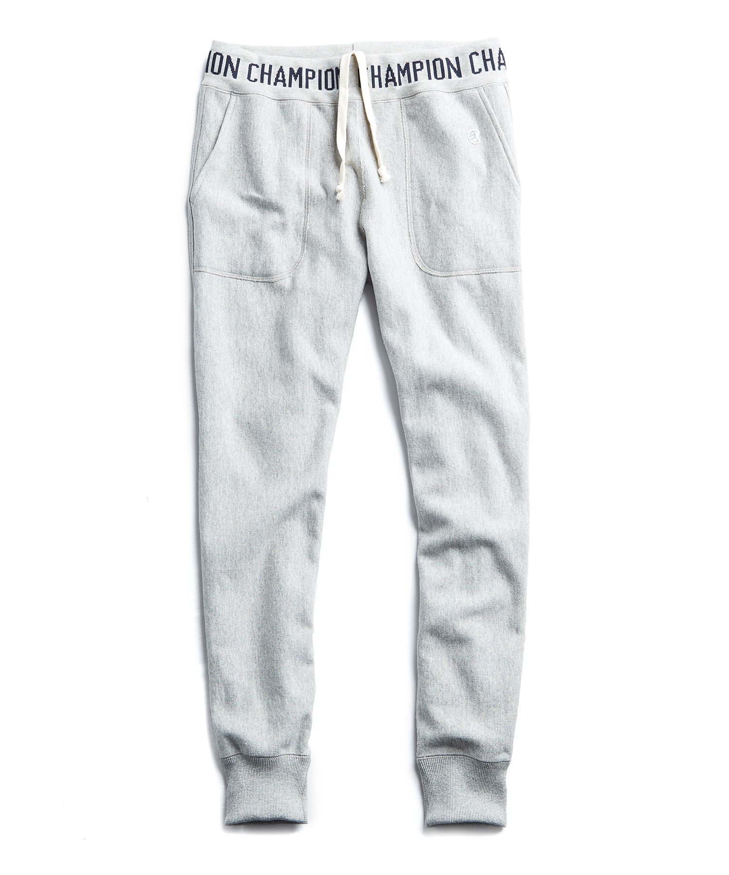 Logo Rib Slim Jogger in Light Grey Mix 