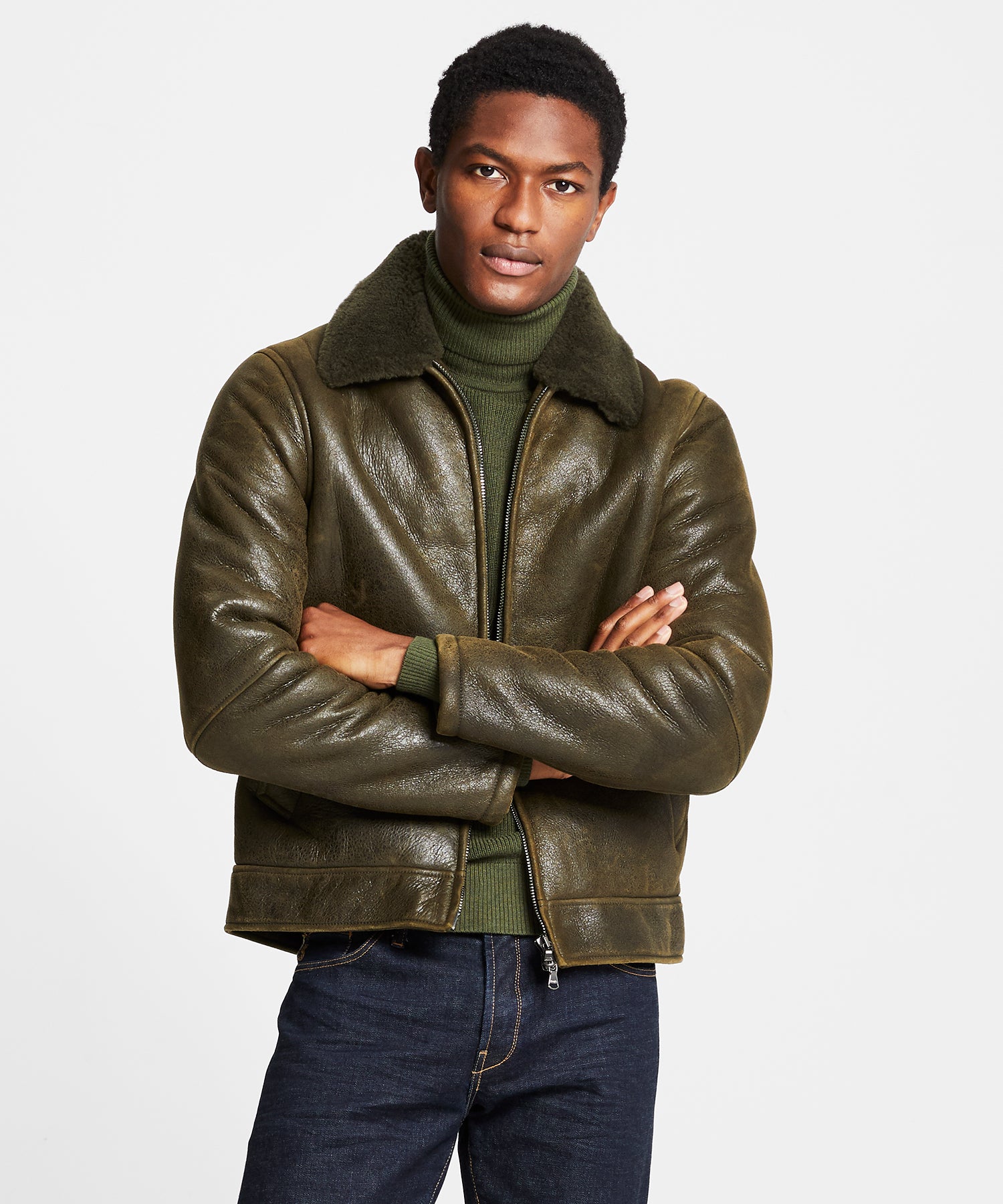 todd snyder shearling flight jacket