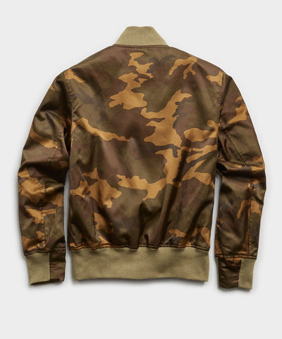 todd snyder camo bomber