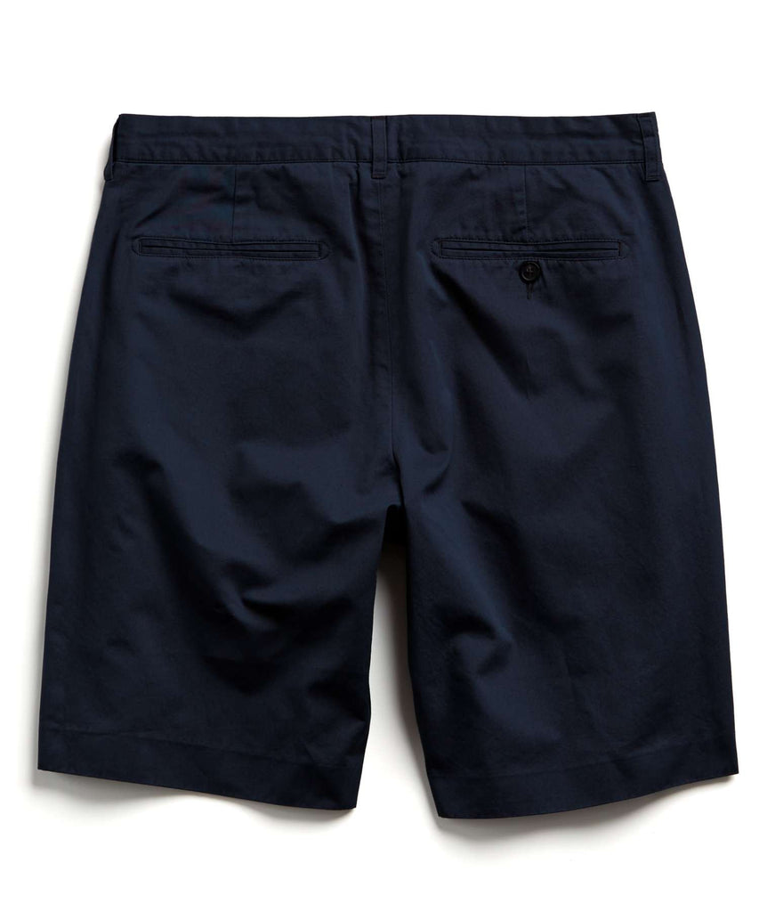 Hudson Tab-front Chino Short in Navy