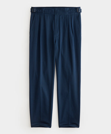 Lightweight Italian Cotton Gurkha Trouser in Navy - Todd Snyder