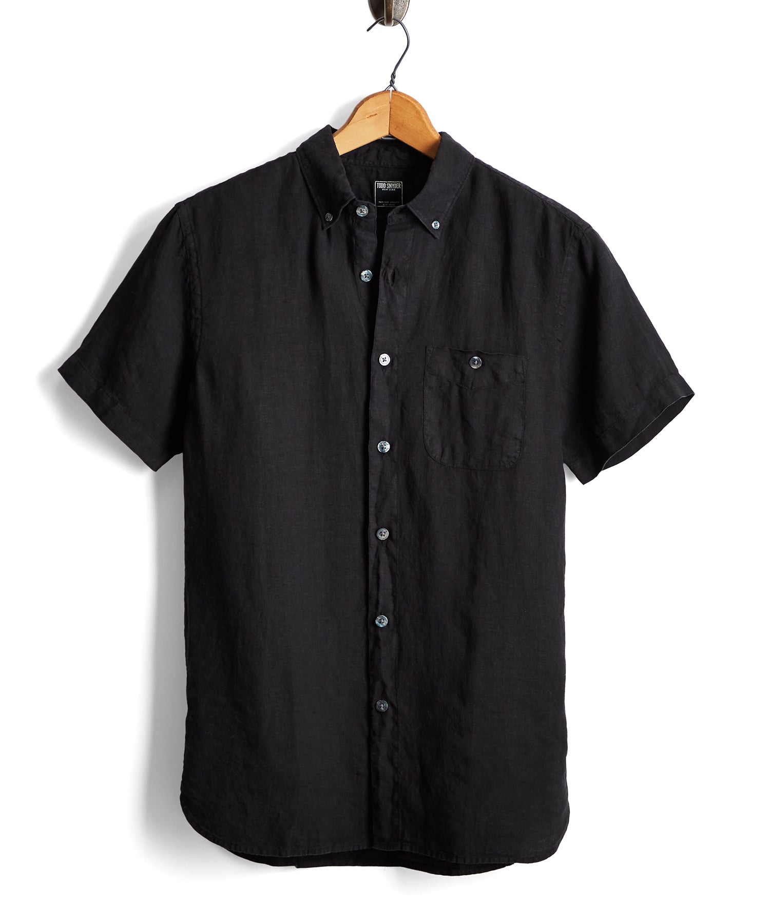 Short Sleeve Linen Button Down Shirt in 