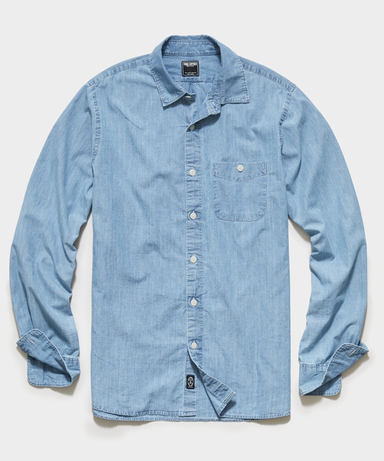 Japanese Sunfaded Chambray Button Down Shirt