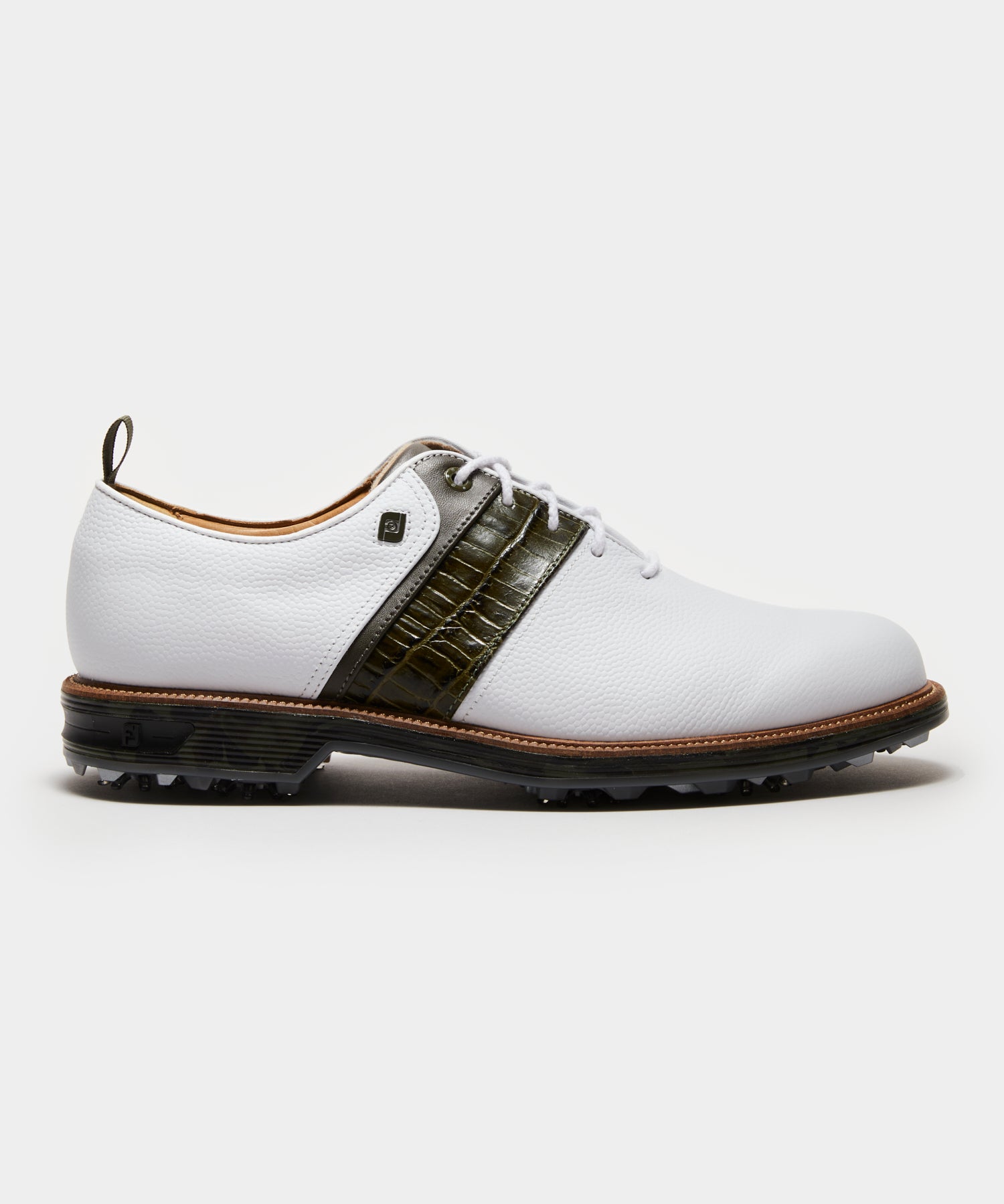 Footjoy X Todd Snyder Packard Golf Shoe In White Olive