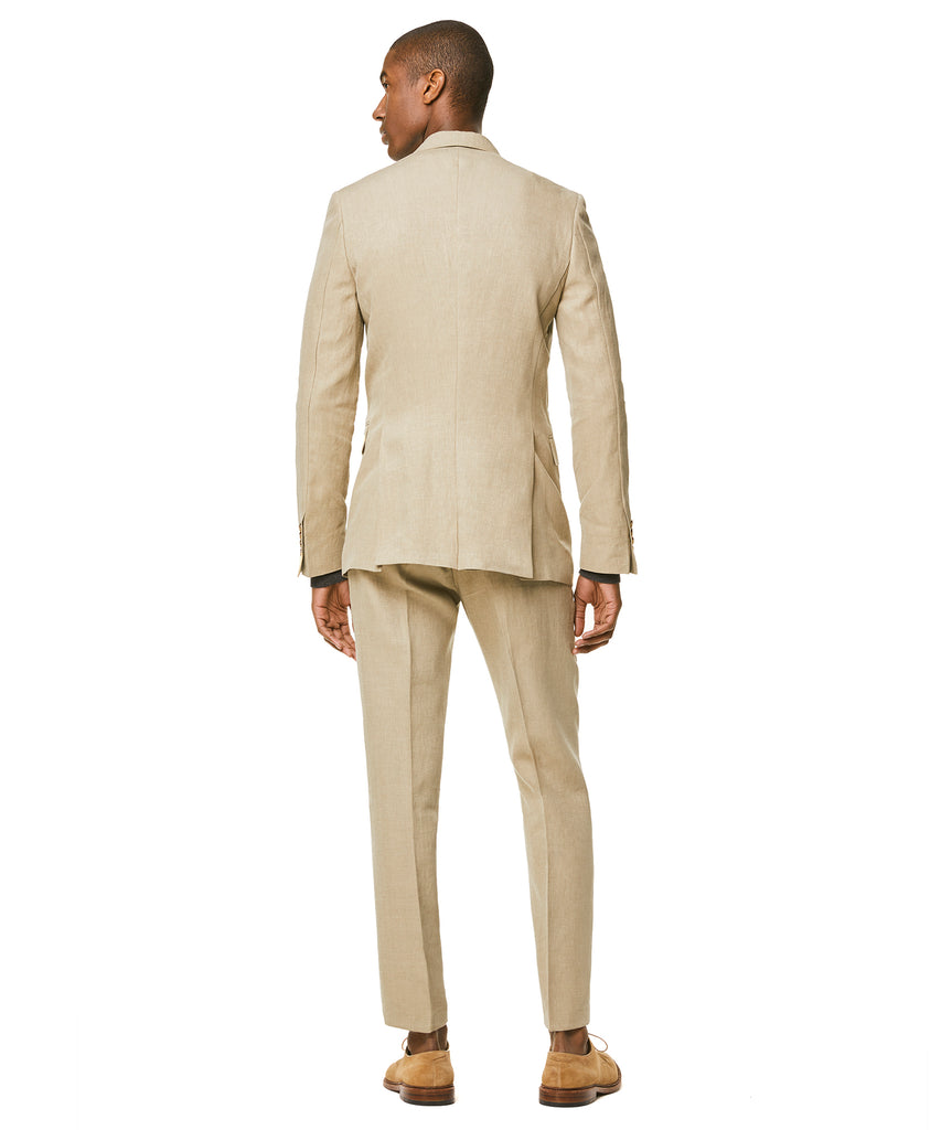 Linen Sutton Suit in Beige