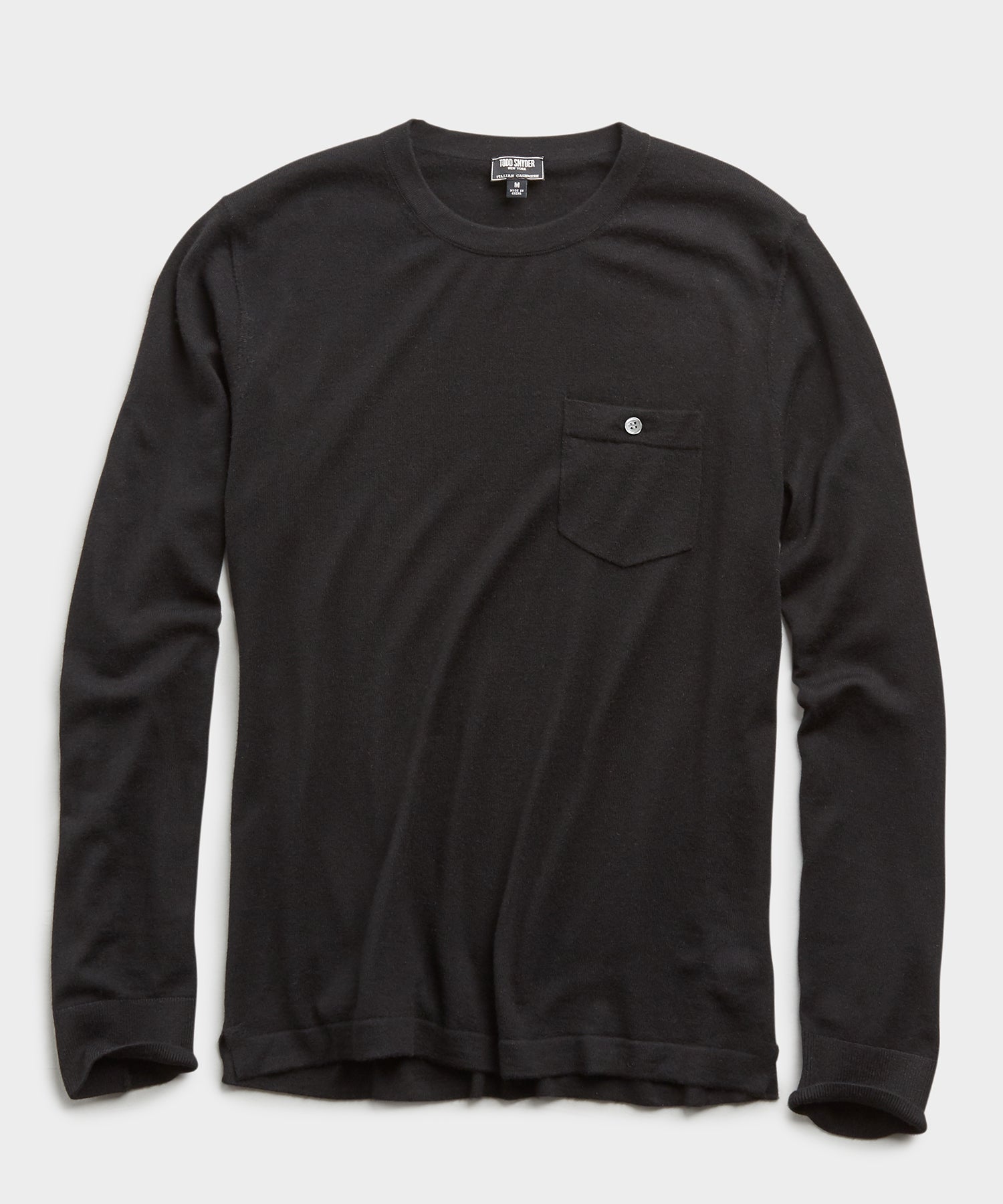 black cashmere t shirt