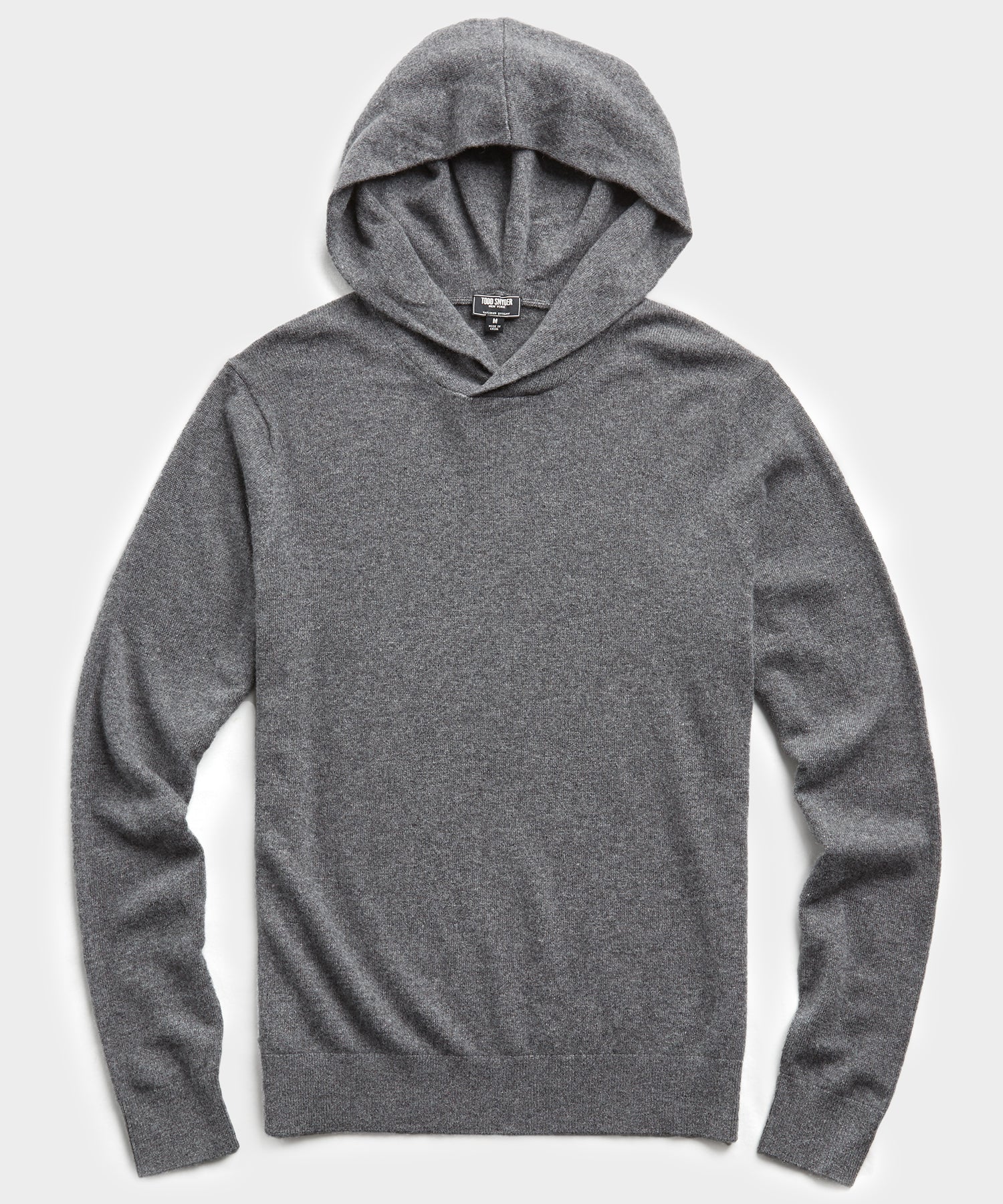 black cashmere hoodie