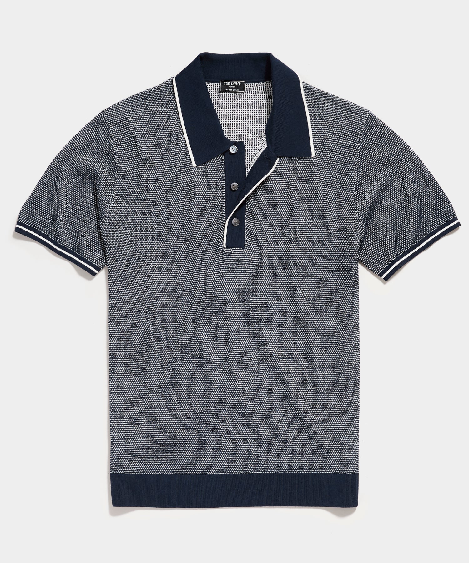 tipped sweater polo