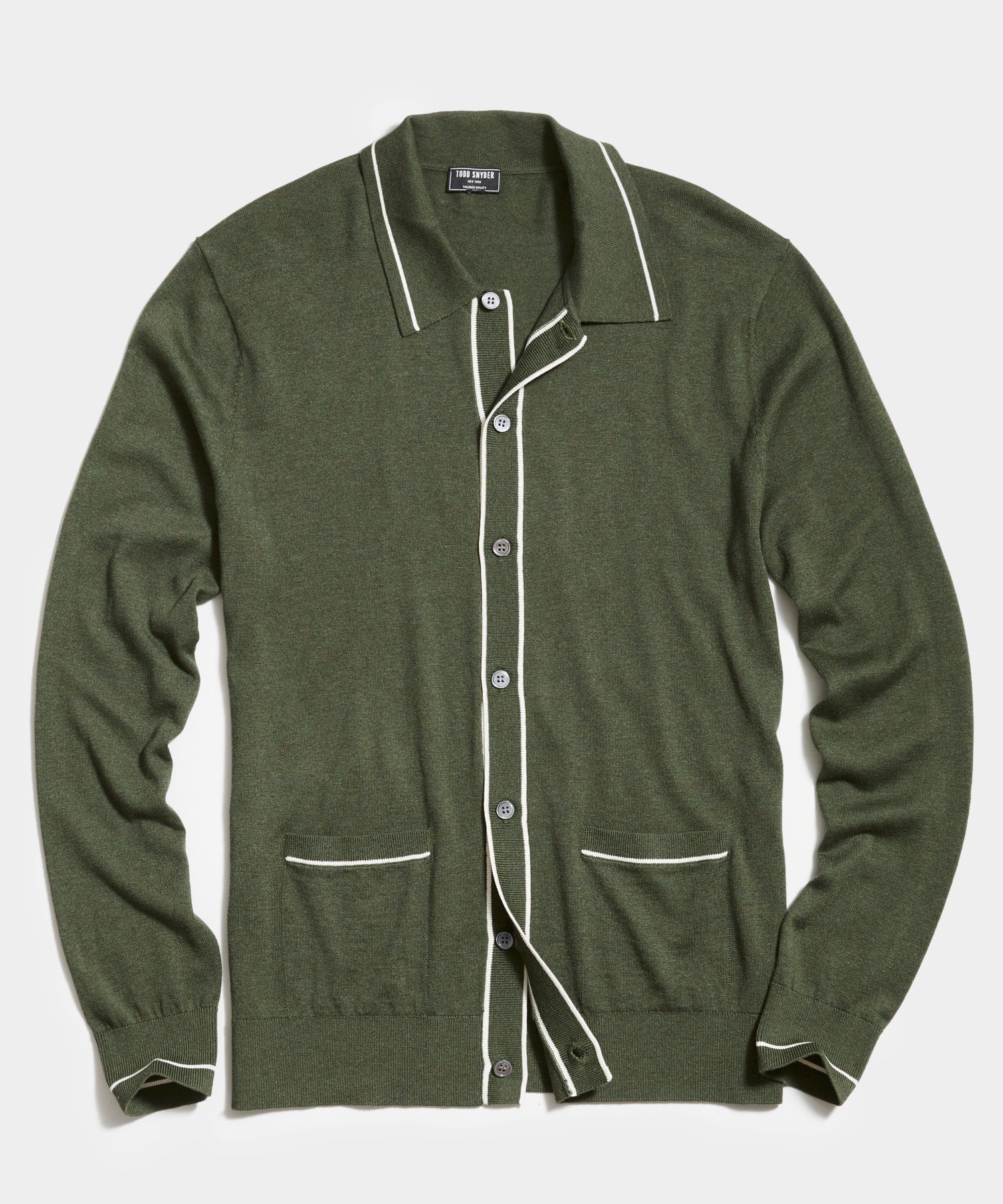 polo button down sweater