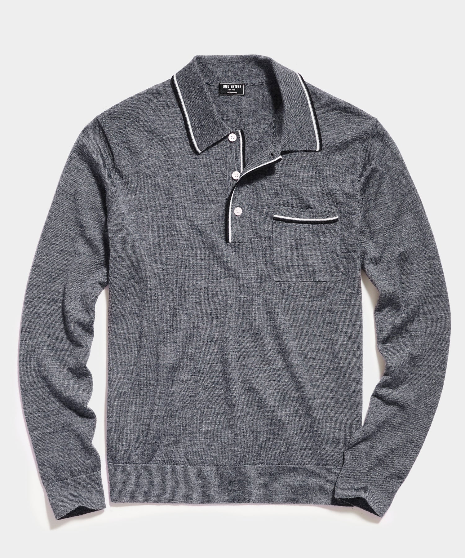 todd snyder long sleeve polo