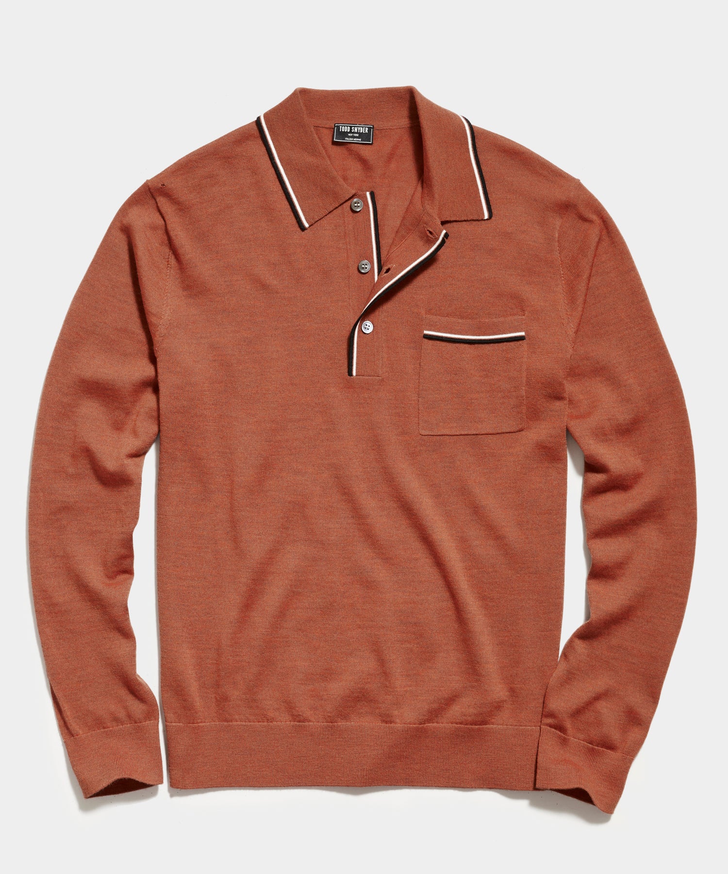 todd snyder long sleeve polo