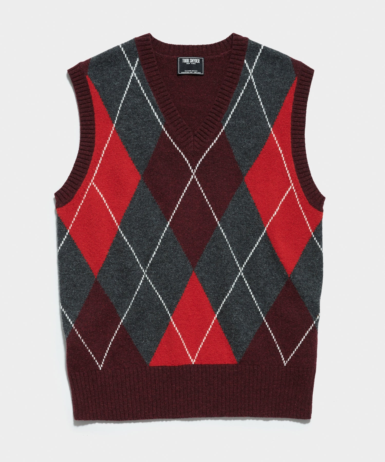 Argyle Sweater Vest - town-green.com