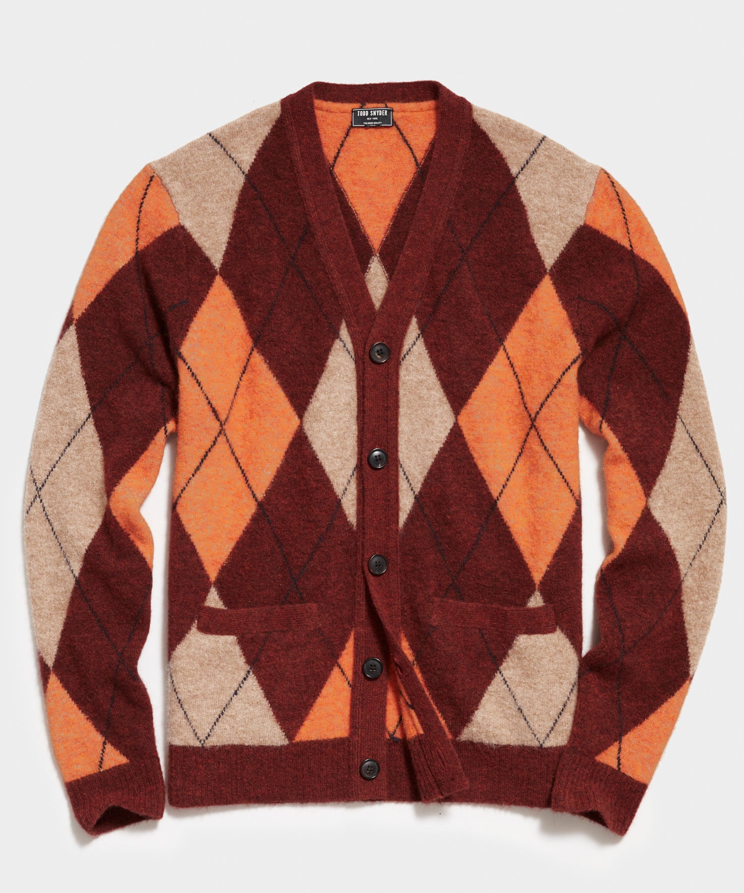 argyle cardigan