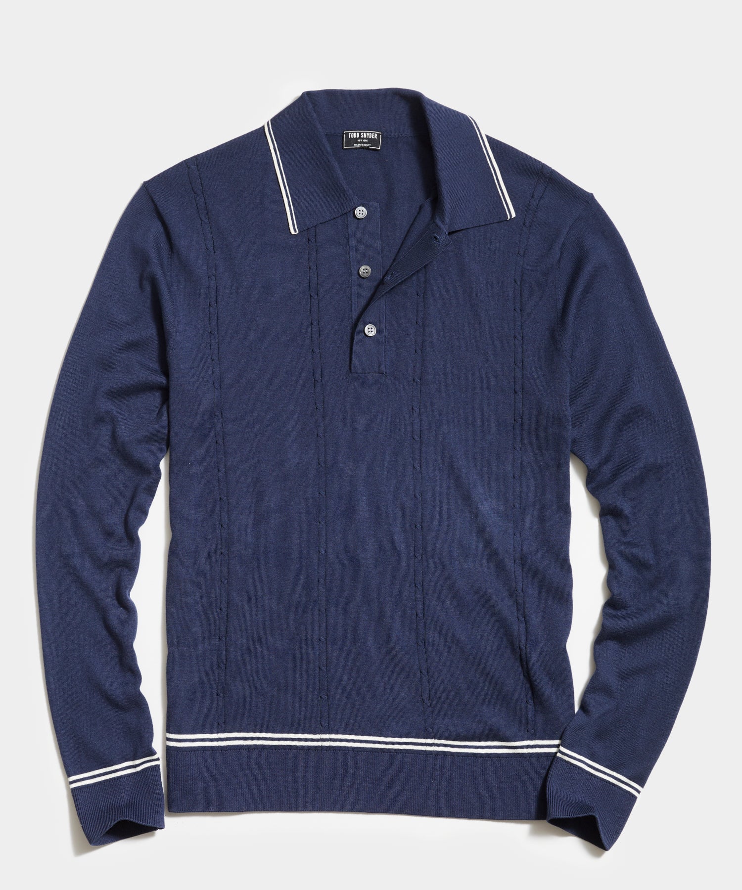 todd snyder long sleeve polo