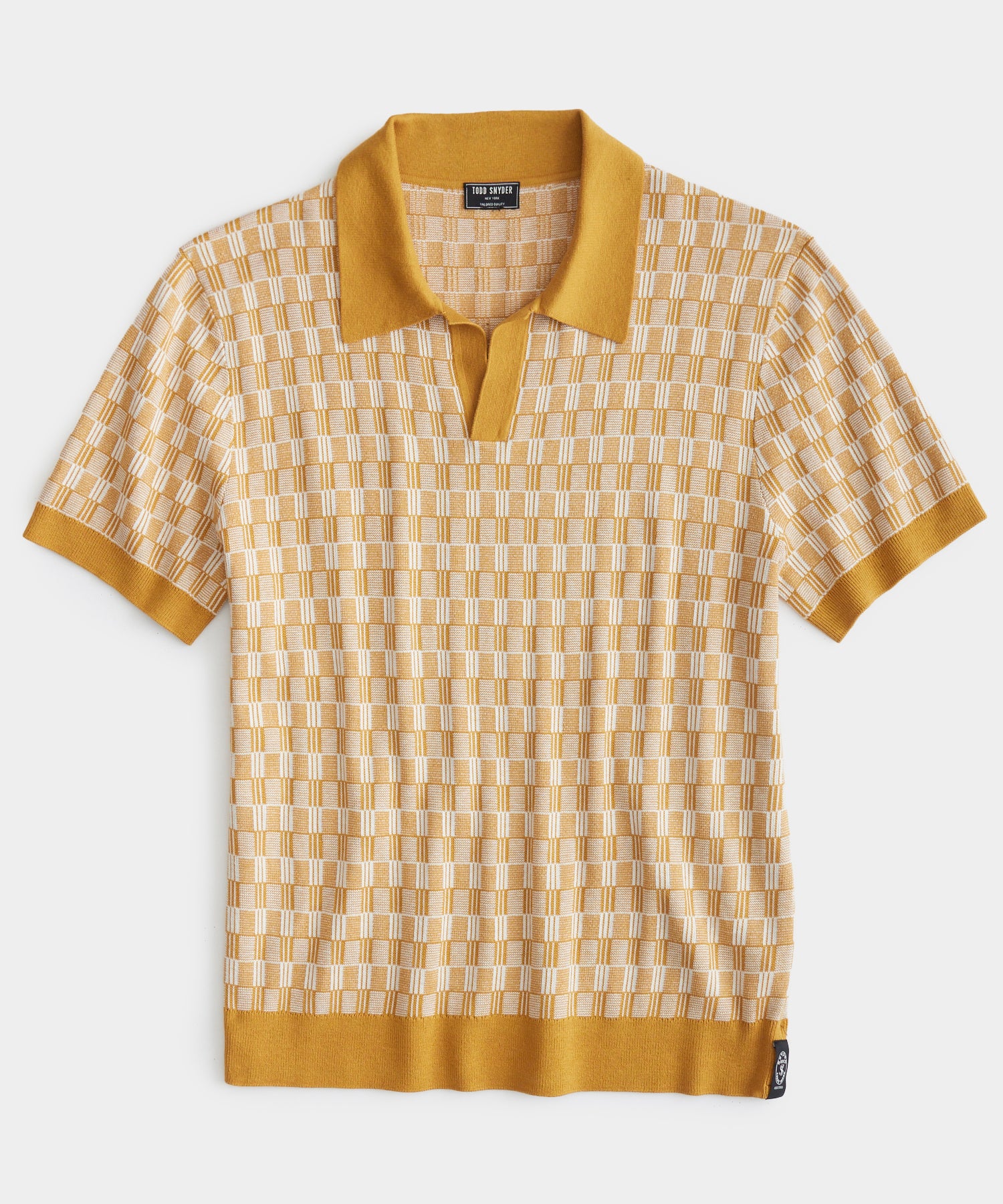 Mens Vintage Shirts – Casual, Dress, T-shirts, Polos Interlock Geo Montauk Polo in Bitter Gold $278.00 AT vintagedancer.com