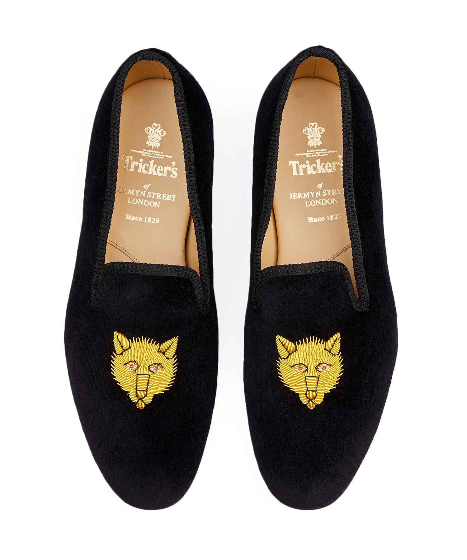 Tricker's Fox Churchill Velvet Slipper 