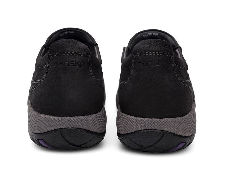 dansko patti black milled nubuck