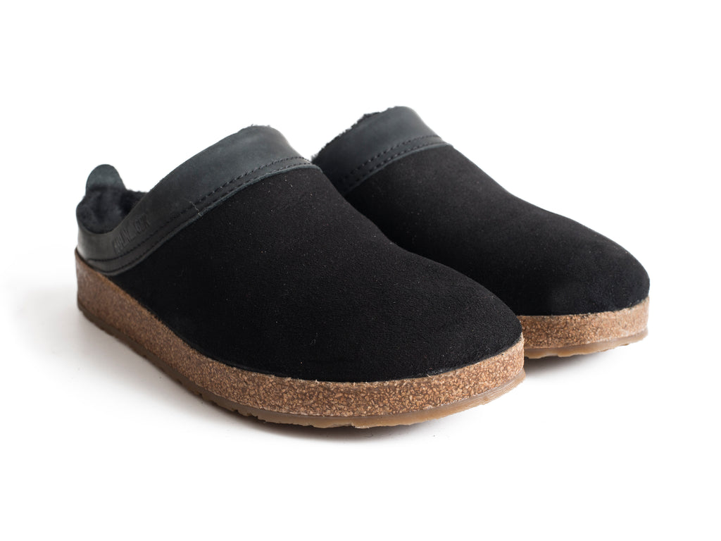 black ugg loafers