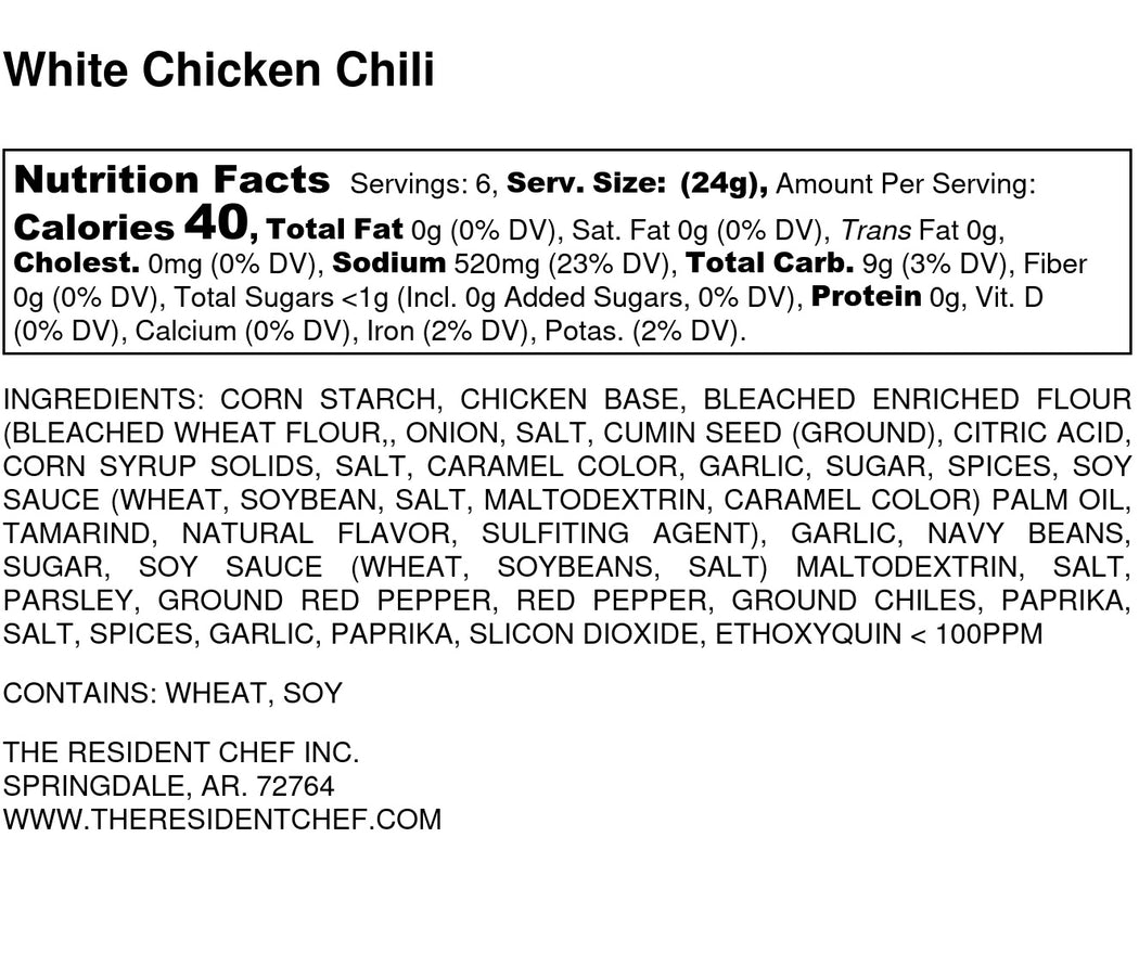 White Chicken Chili — The Resident Chef