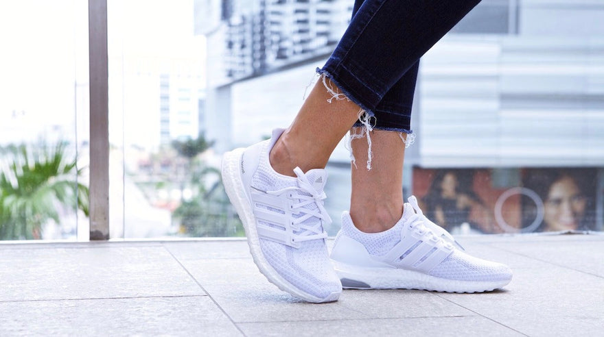 all white ultraboost womens