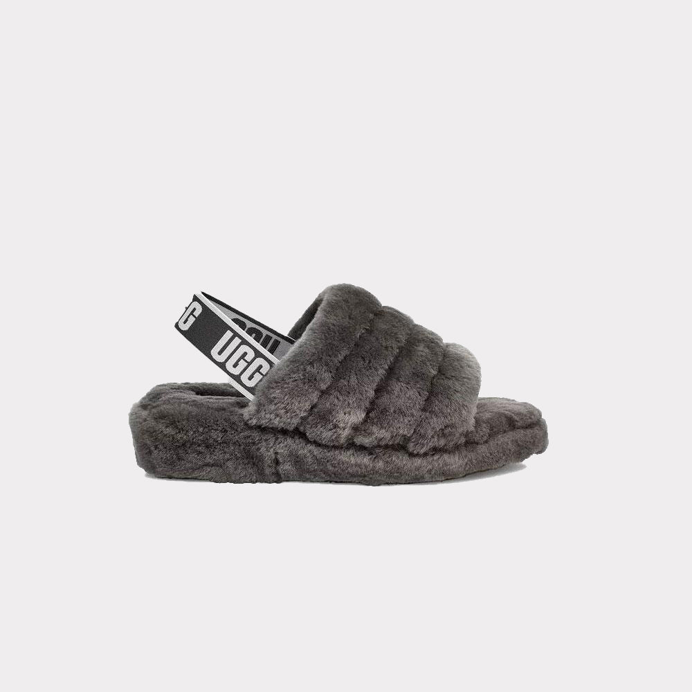 ugg black fluff yeah slides