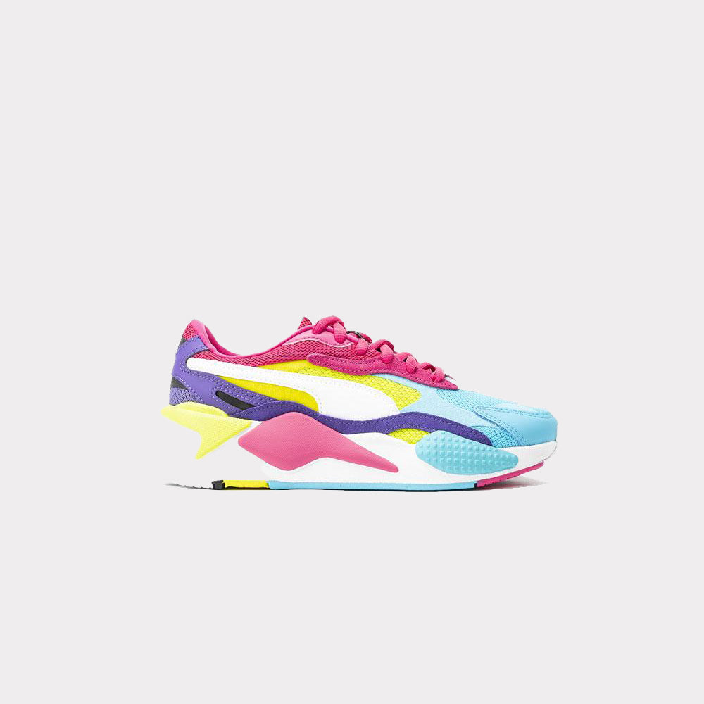 pink and purple pumas