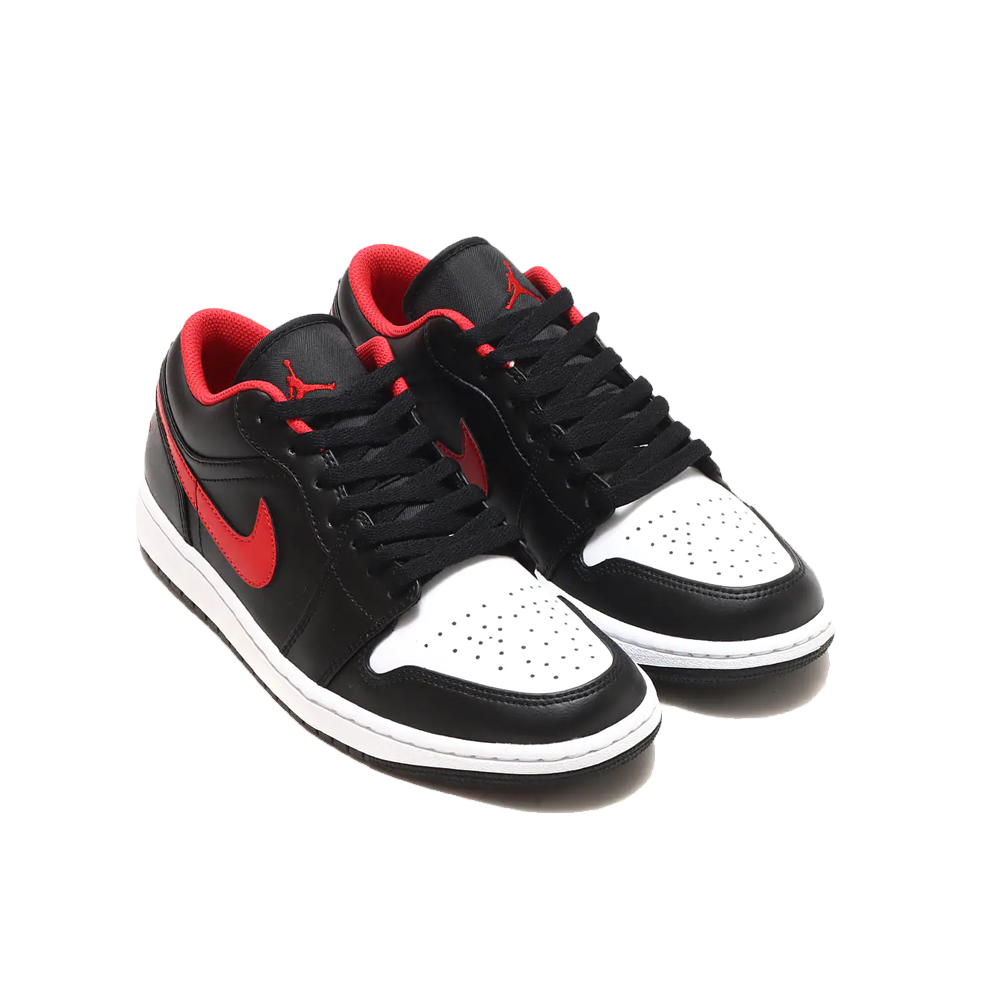 Nike Air Jordan 1 Low Black/Fire Red/White Men 553558-063