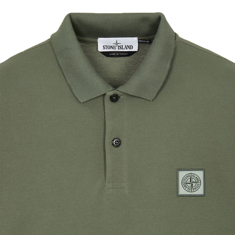 Stone Island Polo Shirt Sage Green Men MO751522R39-V0055