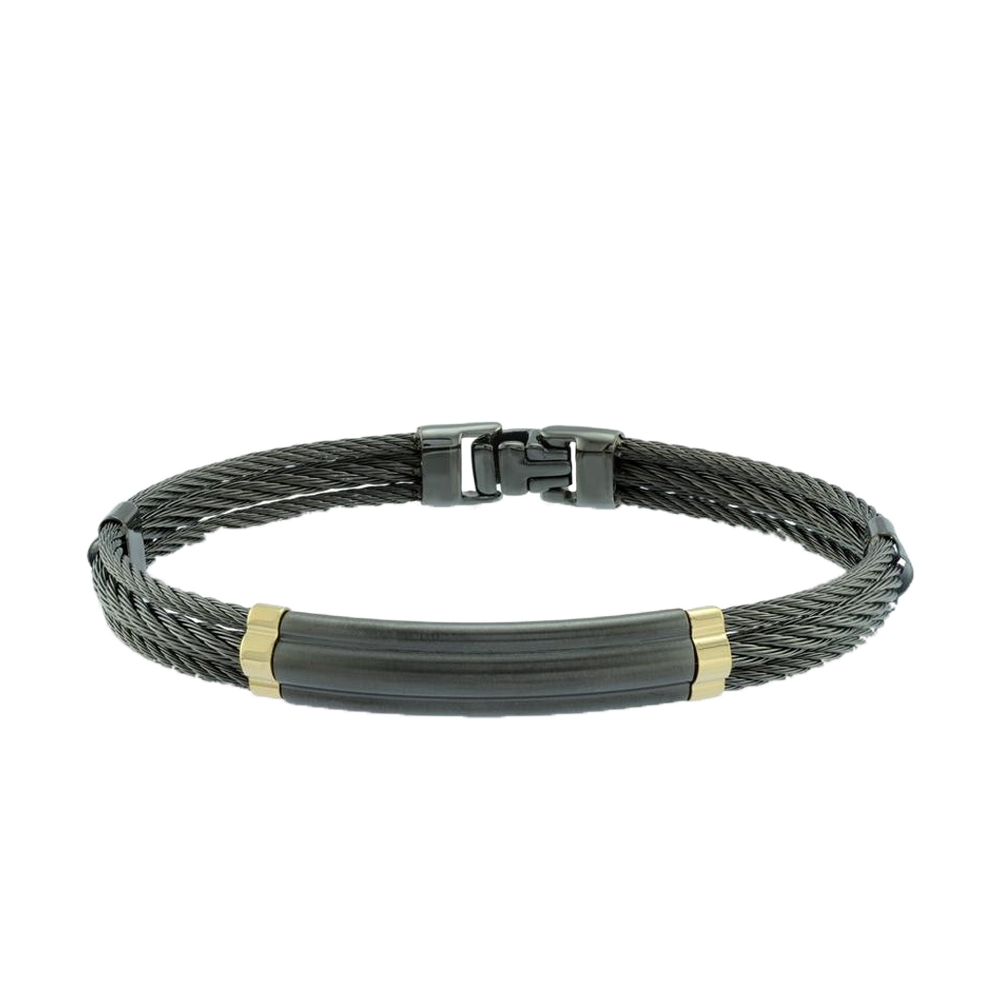 Italgem 007 Cable Bracelet Gold SMBG26