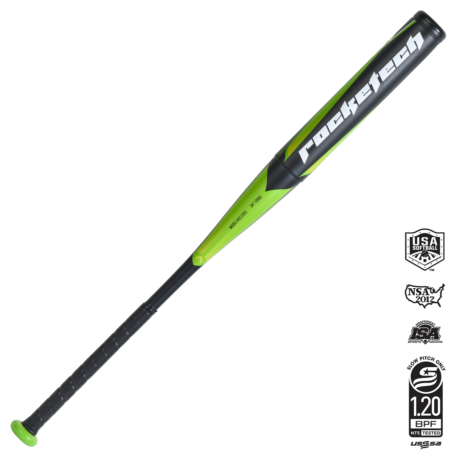 2021 ROCKETECH SLOWPITCH DOUBLE-WALL SOFTBALL BAT