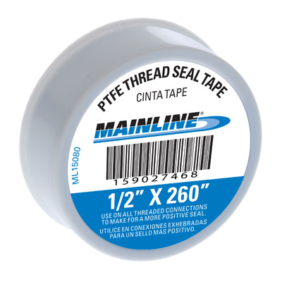 Supply Giant I34 PTFE Thread Seal Tape for Plumbers 3/4 Inch x 260 Inch,  Single, White