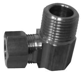 1/2 Brass Compression Union Elbow