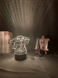 Lampe Star Wars Baby Yoda Figure Nightlight for Home Room Decor lampe led 3D