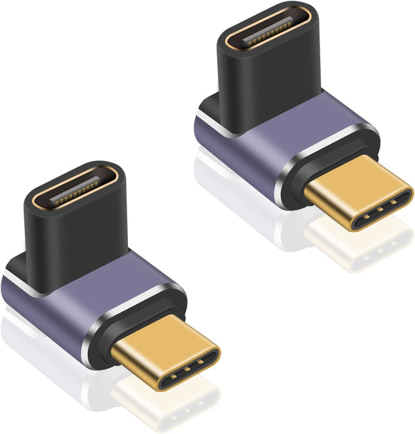 NÖRDIC 1m Vinklad USB3.2 Gen2 SuperSpeed USB 10Gbps USB-C till C nylon –  Nördic