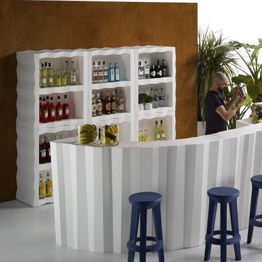 Plust Frozen Bar Counter Reception Desk With Light Kopsht