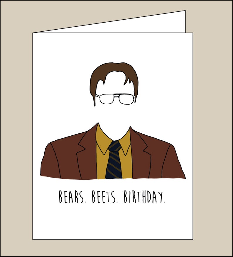 Dwight (The Office) Happy Birthday - Greeting Card – Parts & Labour