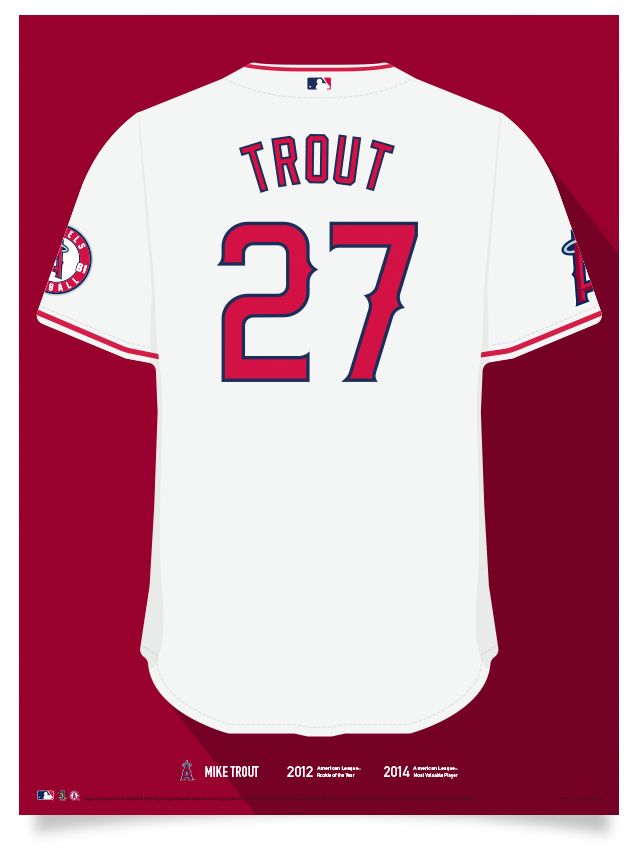 mike trout angels jersey