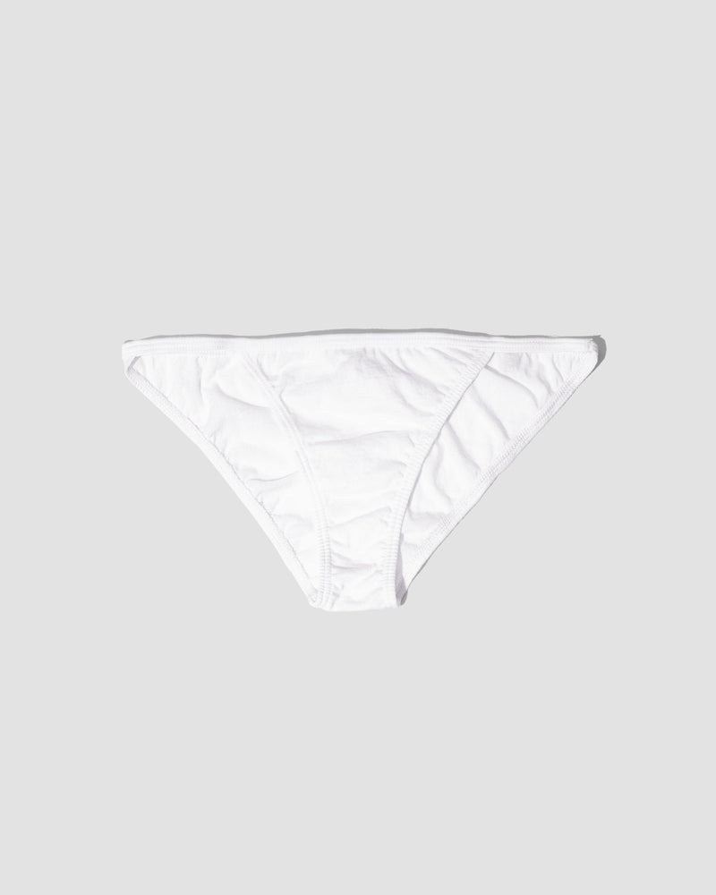 SO INTIMATES Junior's Size 11-13 LARGE Bonded Cotton WHITE THONG Panty  #SO83-005