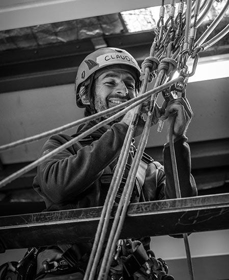 IRATA Rope Access student