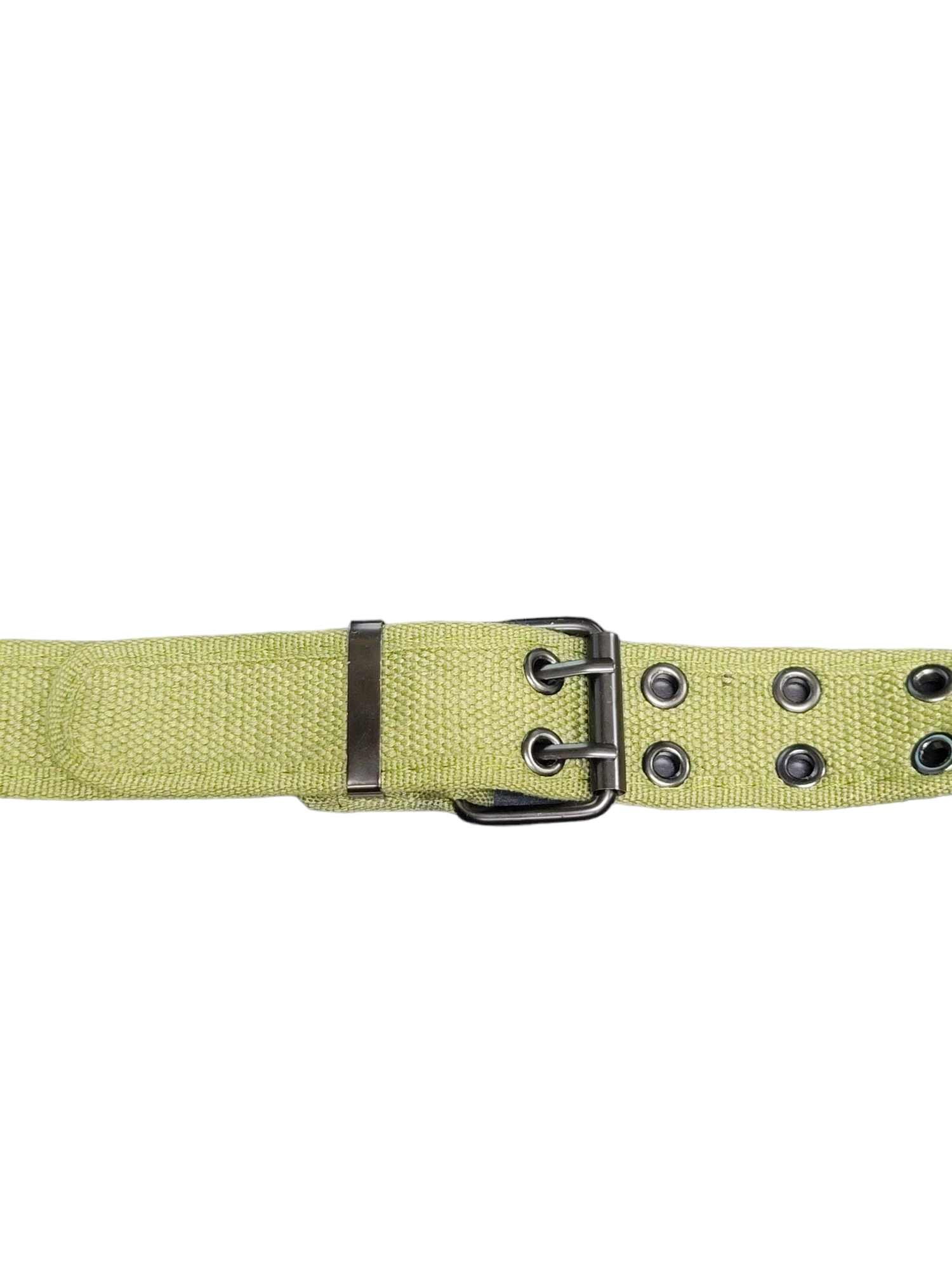Army Green Fabric Grommet Belt – ShirtsNThingsAZ