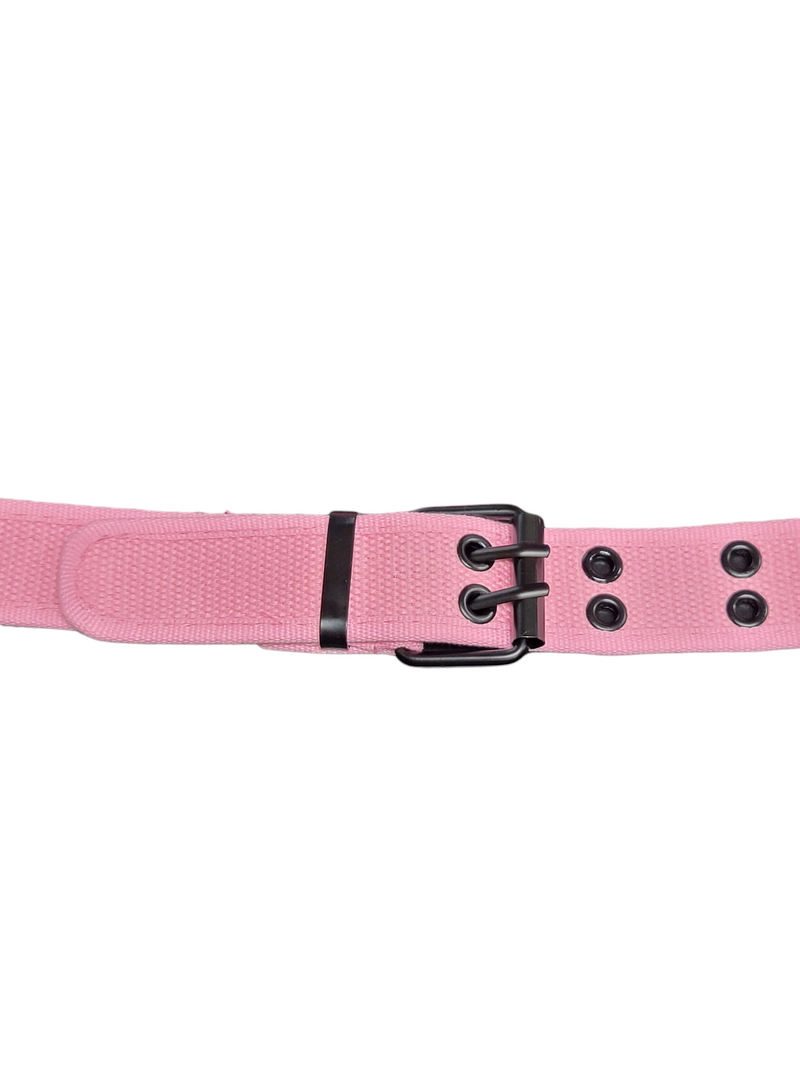 Light Pink Fabric Grommet Belt – ShirtsNThingsAZ