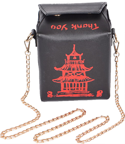 Amazon.com: Chinese Takeout Box Bag Take Away Crossbody Fun Purse Totes  Bags for Women Shoulder Bag : Clothing, Shoes & Jewelry