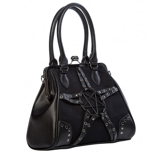 Kreepsville Skull Kiss Lock Coffin Handbag