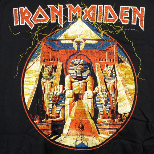 Official Licensed T-Shirt Iron Maiden Aces High (front/back) Stamp Rockwear