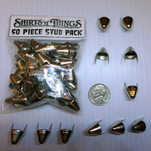 Pyramid Studs Silver-50 pack – ShirtsNThingsAZ