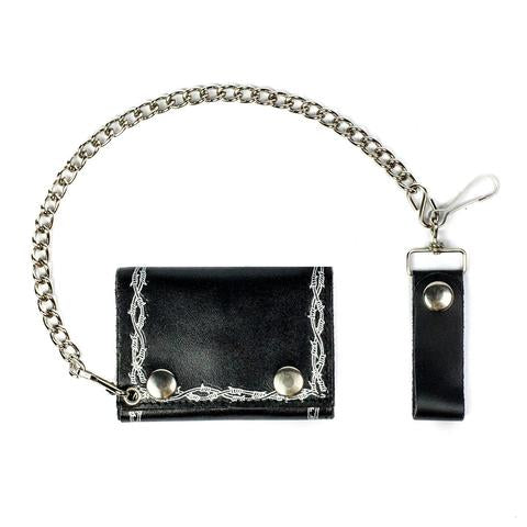 Iron Cross Fire Genuine Leather Chain Wallet – Bewild