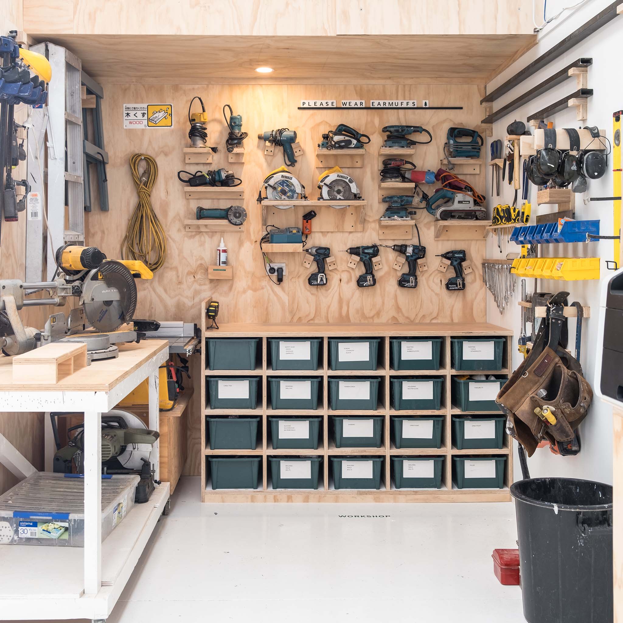 organised workshop space