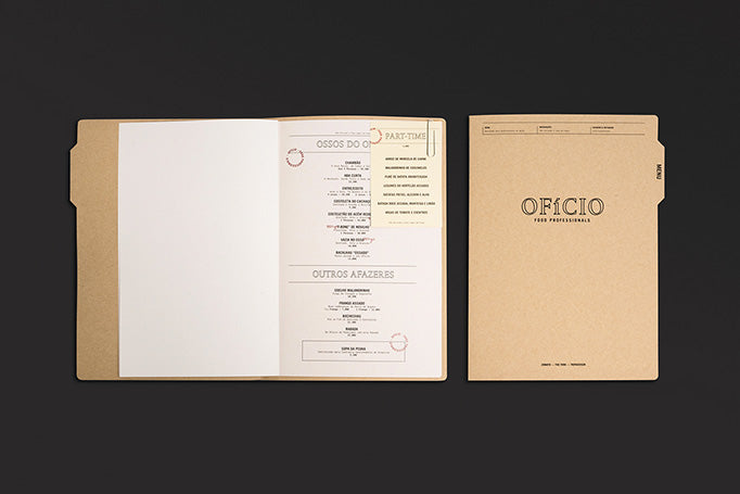 restaurant menu card