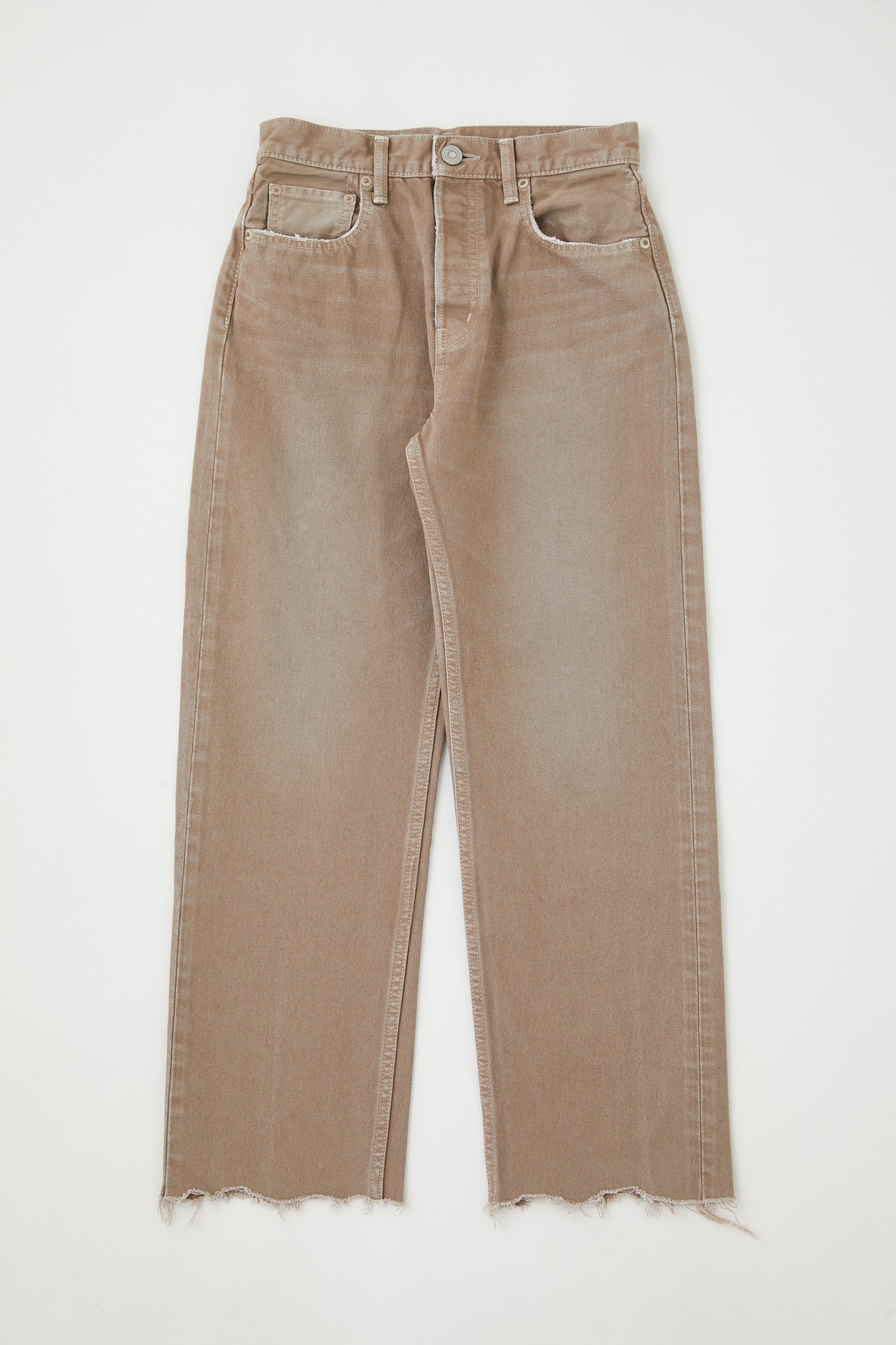 Moussy Glenwood Wide Straight in Brown - Light Brown