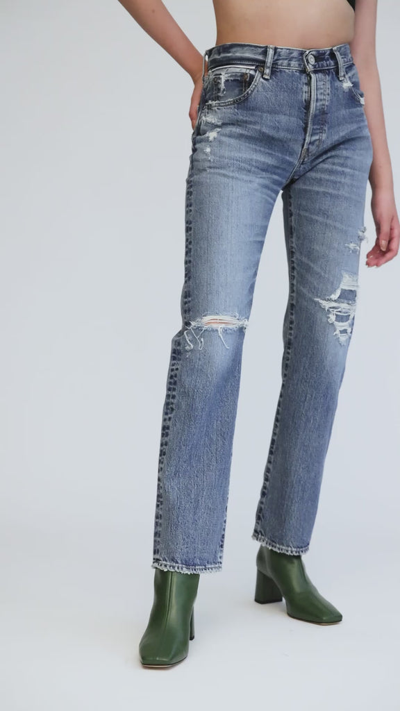 MOUSSY PLAIN JEANS STRAIGHT